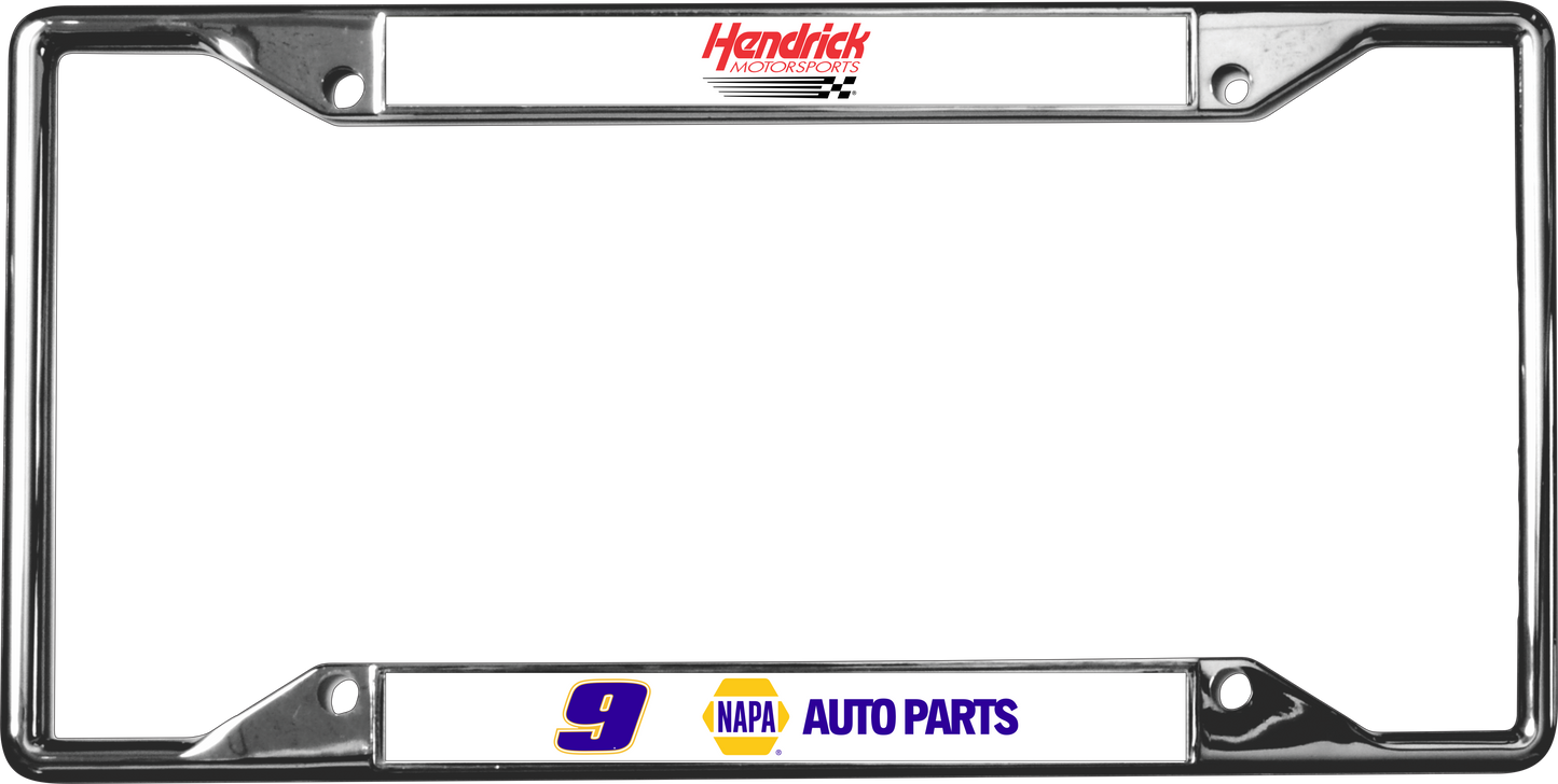 Chase Elliott #9 NAPA Chrome License Plate Frame