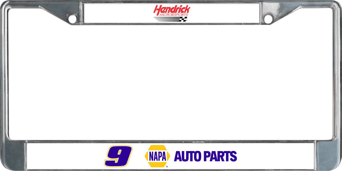 Chase Elliott #9 NAPA Chrome License Plate Frame