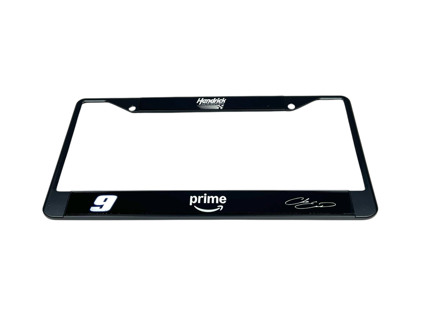 Chase Elliott #9 Amazon Prime Black License Plate Frame