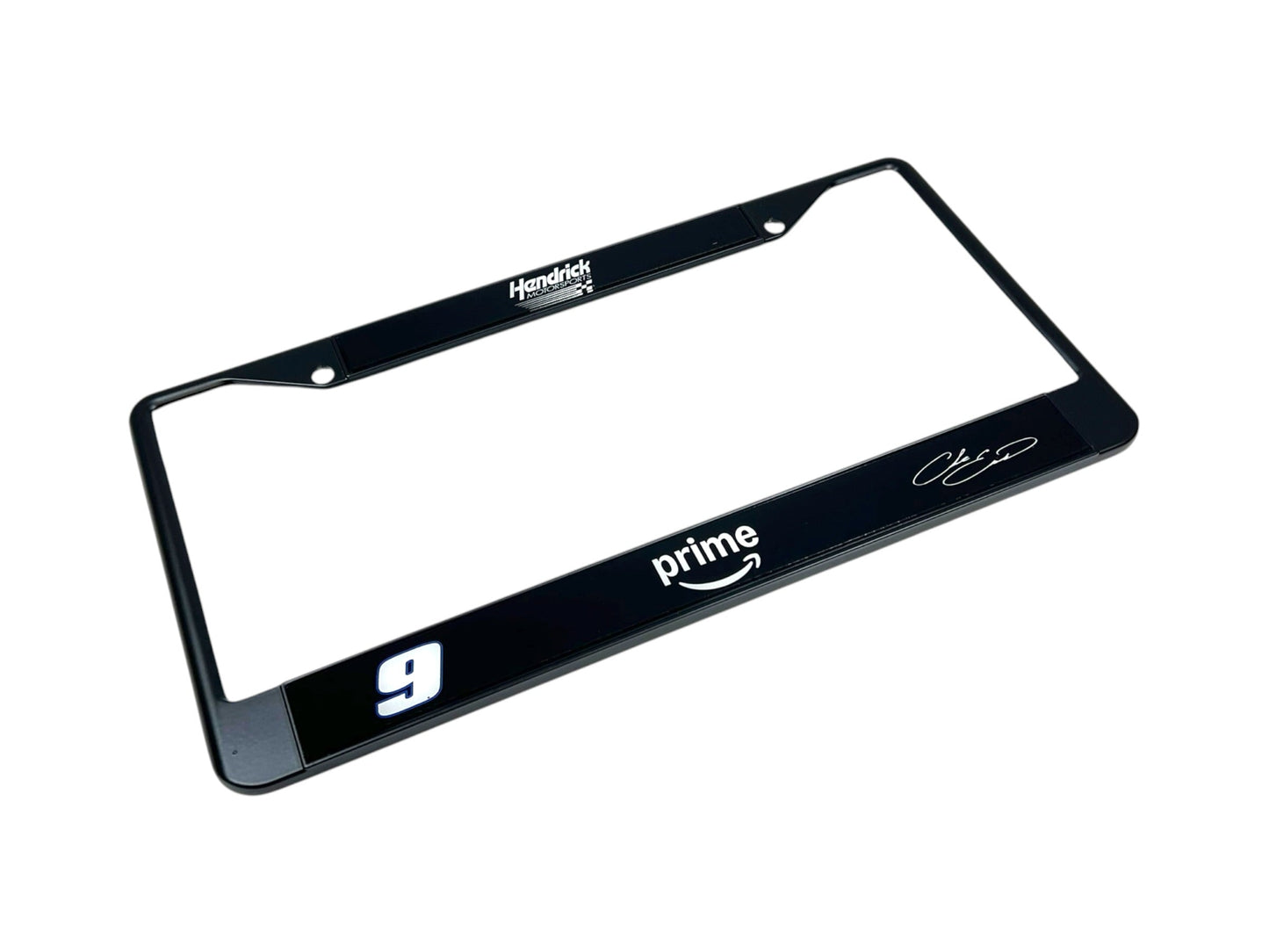 Chase Elliott #9 Amazon Prime Black License Plate Frame