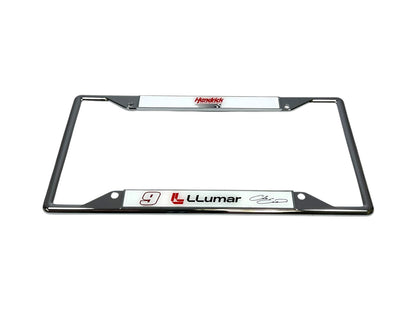 Chase Elliott #9 LLumar Chrome License Plate Frame