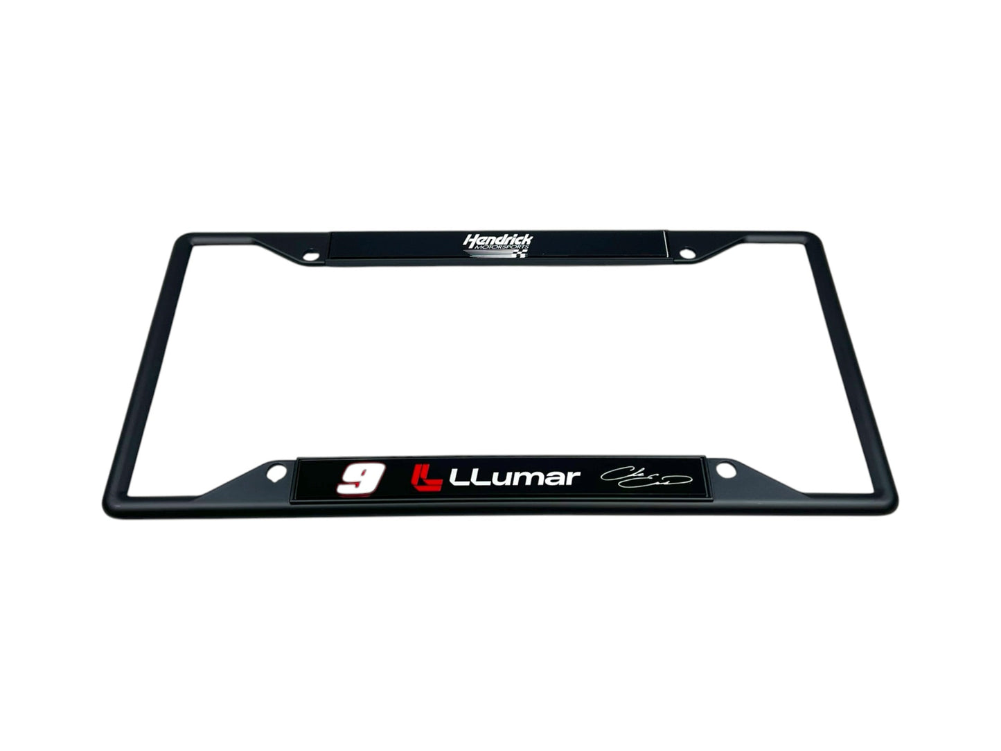 Chase Elliott #9 LLumar Black License Plate Frame