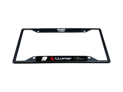 Chase Elliott #9 LLumar Black License Plate Frame