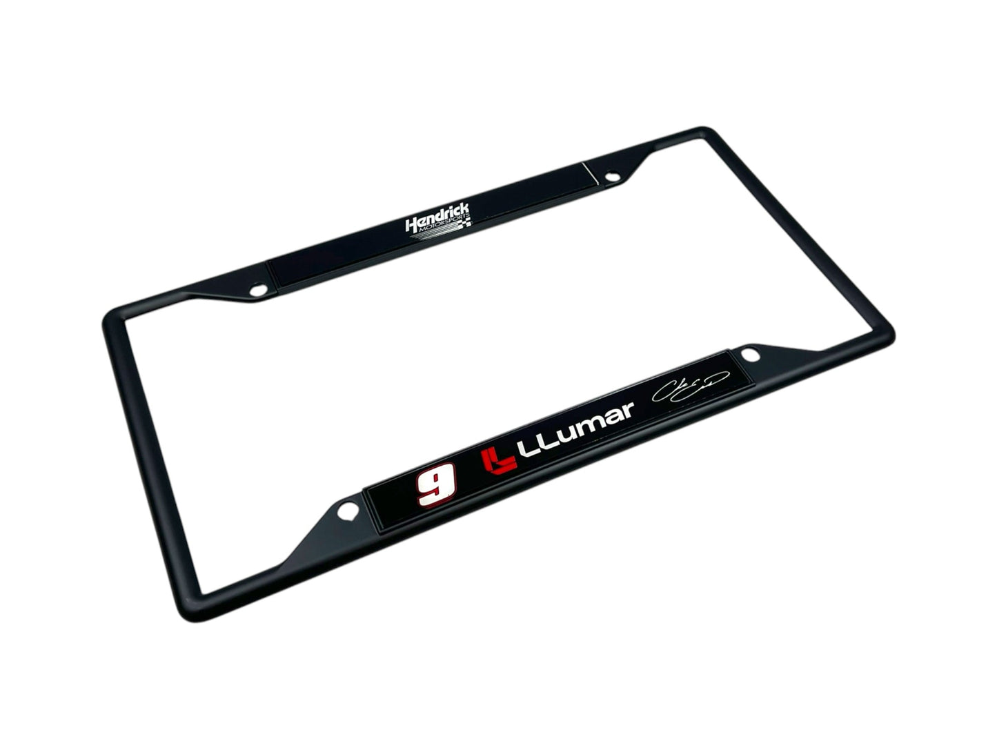 Chase Elliott #9 LLumar Black License Plate Frame
