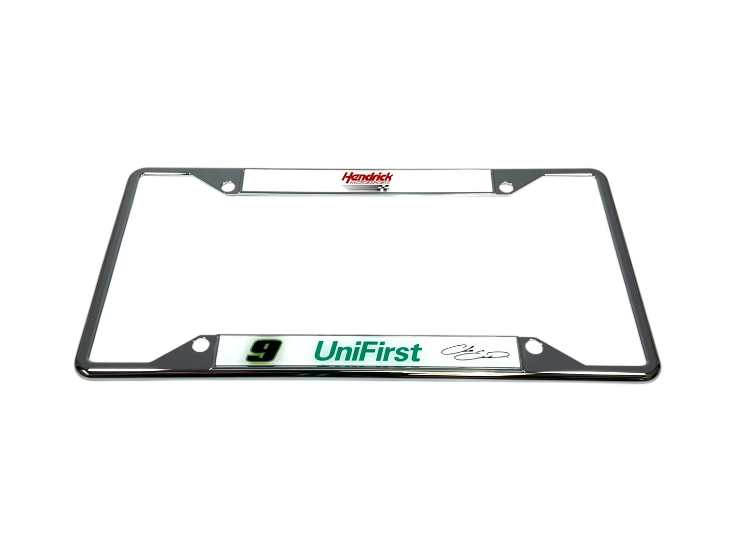 Chase Elliott #9 UniFirst Chrome License Plate Frame