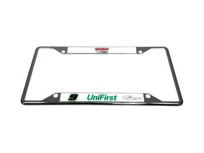 Chase Elliott #9 UniFirst Chrome License Plate Frame