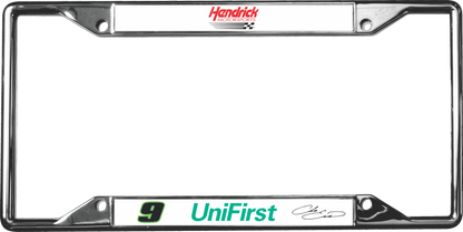 Chase Elliott #9 UniFirst Chrome License Plate Frame