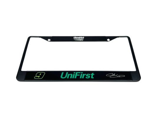 Chase Elliott #9 UniFirst Black License Plate Frame