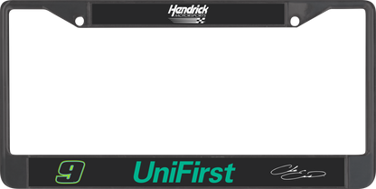 Chase Elliott #9 UniFirst Black License Plate Frame