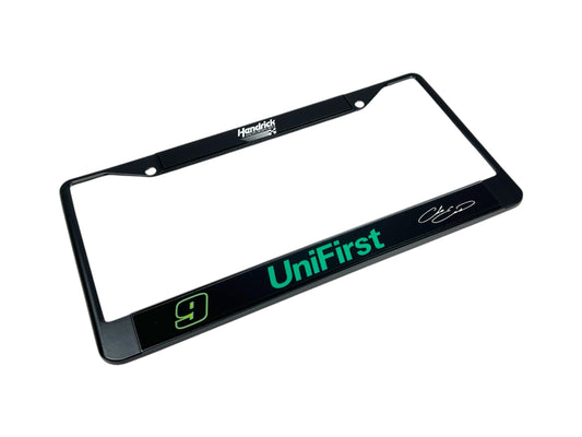 Chase Elliott #9 UniFirst Black License Plate Frame