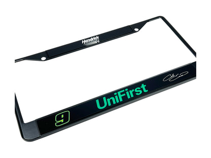 Chase Elliott #9 UniFirst Black License Plate Frame