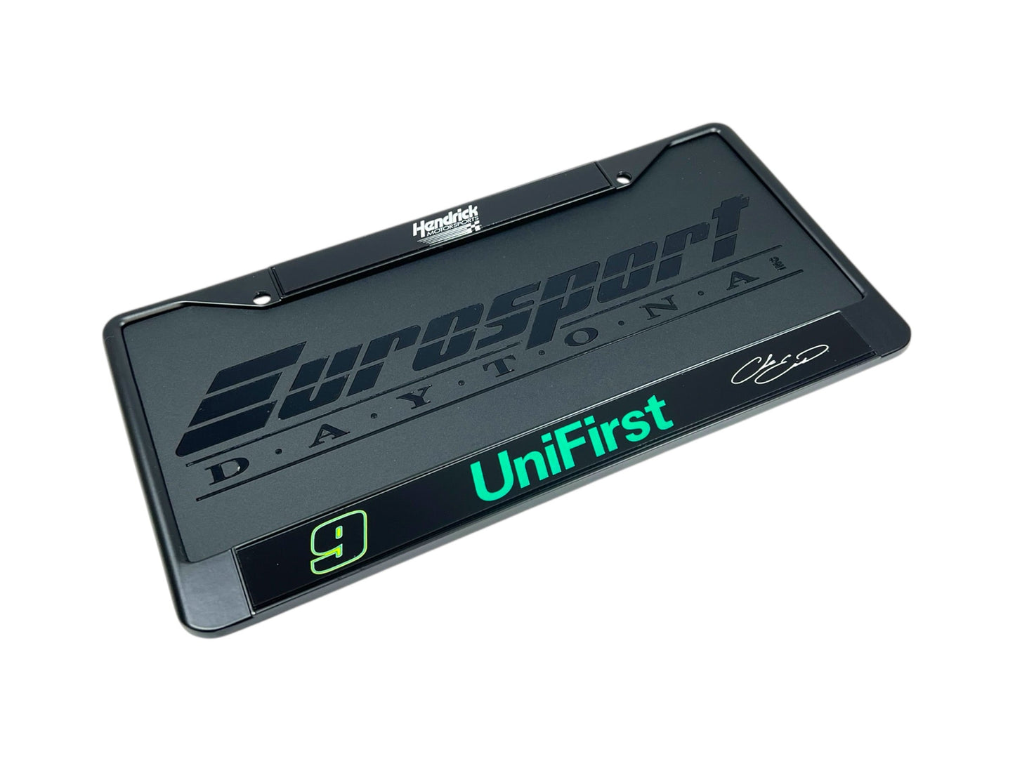 Chase Elliott #9 UniFirst Black License Plate Frame