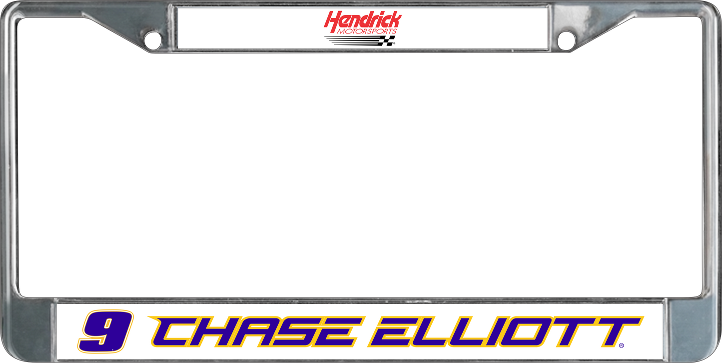Chase Elliott #9 NAPA Chrome License Plate Frame