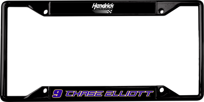 Chase Elliott #9 NAPA Name Rail Black License Plate Frame