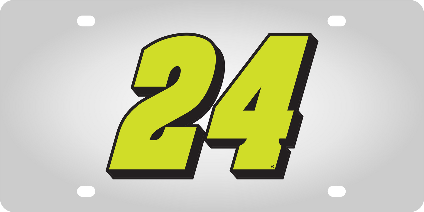 William Byron #24 Raptor Stainless Steel License Plate