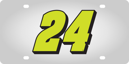 William Byron #24 Raptor Stainless Steel License Plate