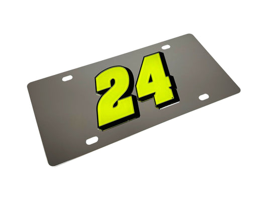 William Byron #24 Raptor Stainless Steel License Plate