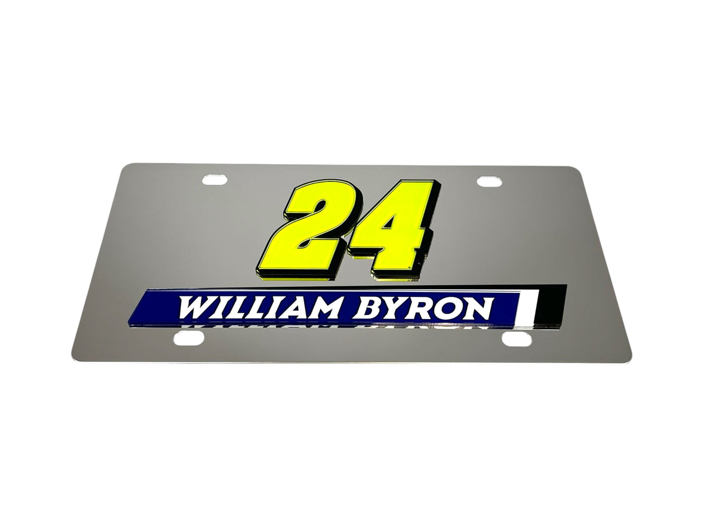 William Byron #24 Raptor Stainless Steel License Plate