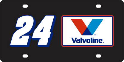 William Byron #24 Valvoline Acrylic License Plate