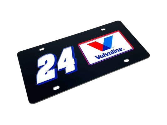 William Byron #24 Valvoline Acrylic License Plate