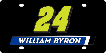 William Byron #24 Raptor Acrylic License Plate