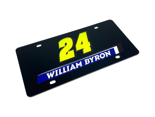 William Byron #24 Raptor Acrylic License Plate