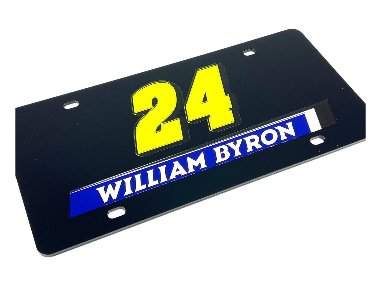 William Byron #24 Raptor Acrylic License Plate