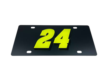 William Byron #24 Raptor Carbon Steel License Plate