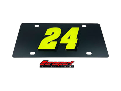William Byron #24 Raptor Carbon Steel License Plate