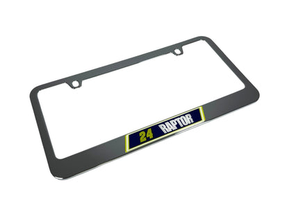 William Byron #24 Raptor Chrome License Plate Frame