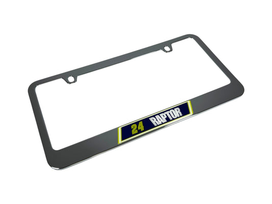 William Byron #24 Raptor Chrome License Plate Frame