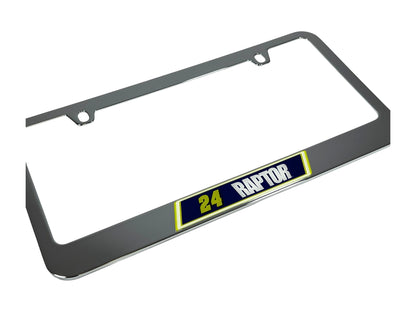 William Byron #24 Raptor Chrome License Plate Frame