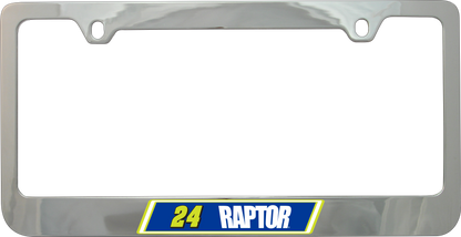 William Byron #24 Raptor Chrome License Plate Frame