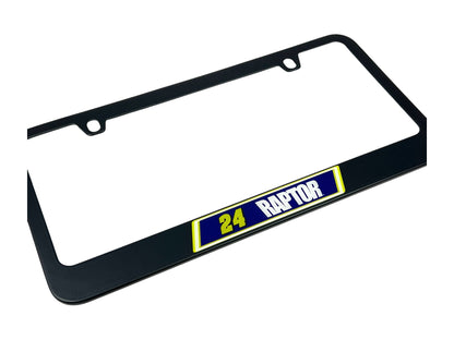 William Byron #24 Raptor Black License Plate Frame