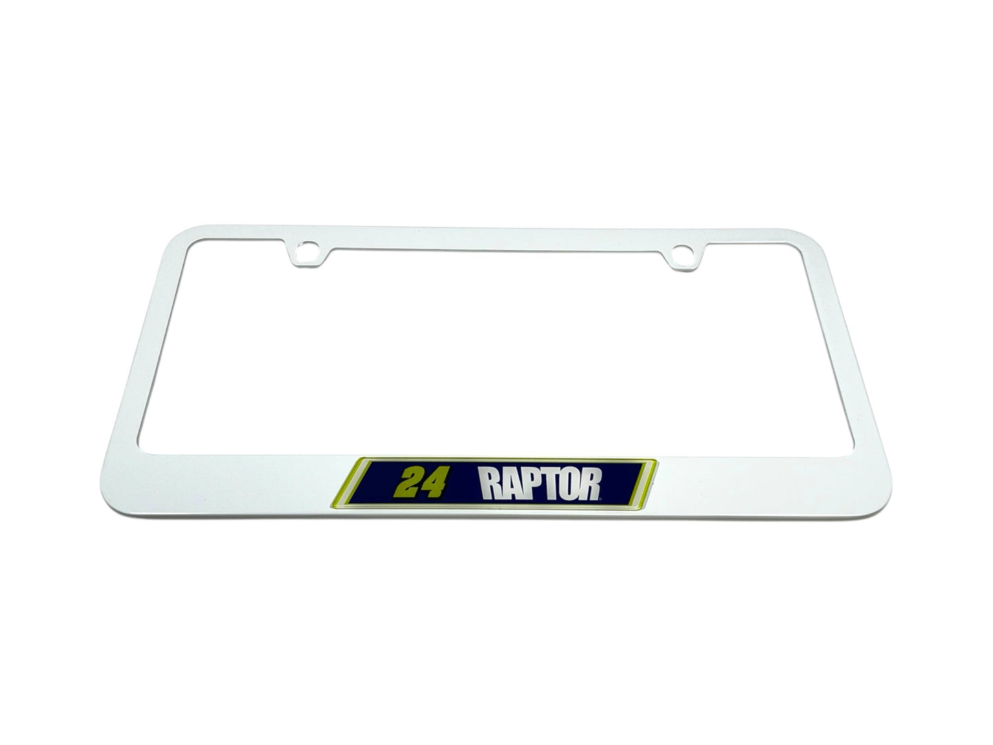 William Byron #24 Raptor White License Plate Frame