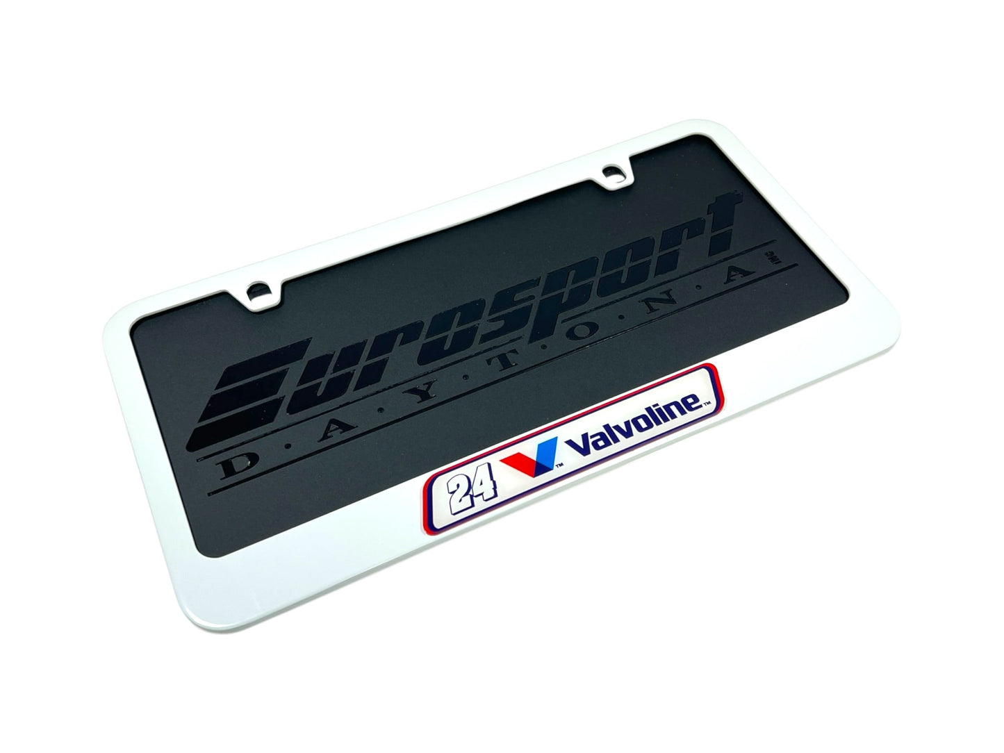 William Byron #24 Valvoline White License Plate Frame