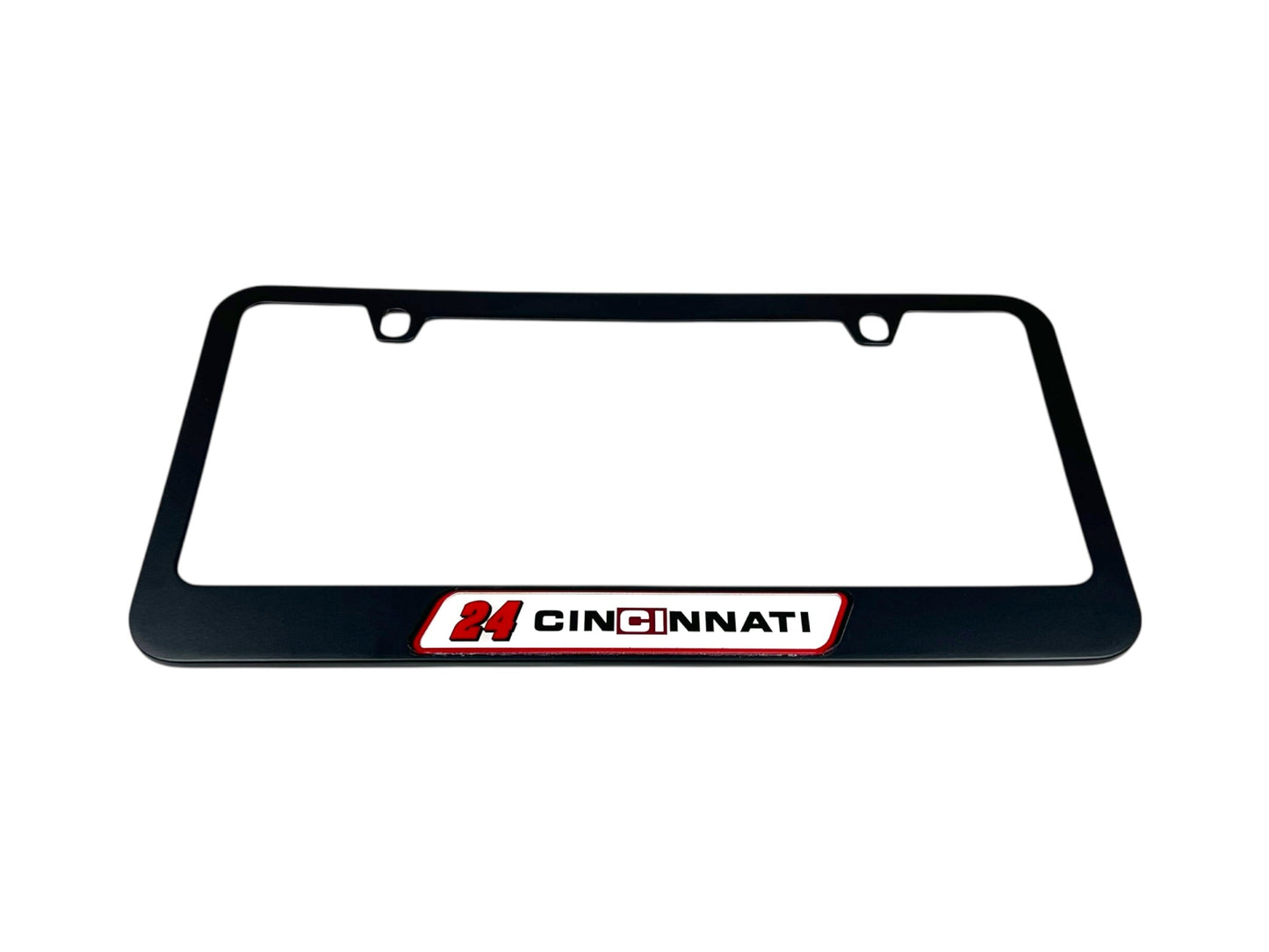 William Byron #24 Cincinnati Black License Plate Frame
