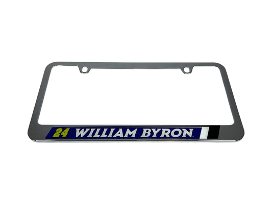William Byron #24 Raptor Chrome License Plate Frame