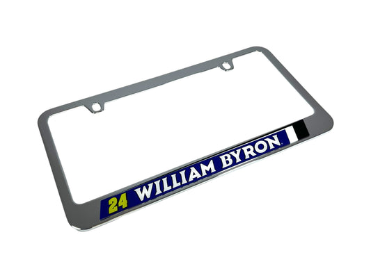 William Byron #24 Raptor Chrome License Plate Frame