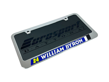 William Byron #24 Raptor Chrome License Plate Frame