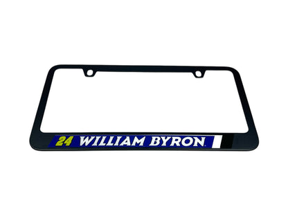 William Byron #24 Raptor Black License Plate Frame
