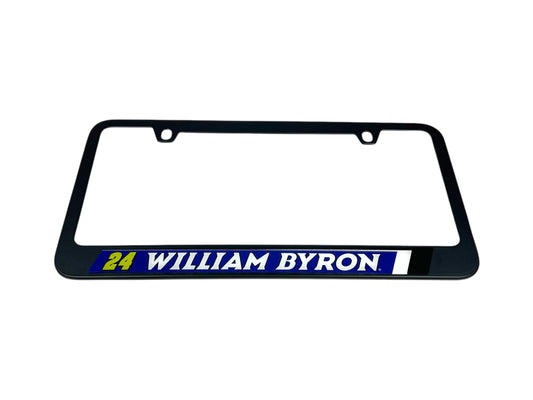 William Byron #24 Raptor Black License Plate Frame