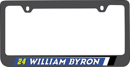 William Byron #24 Raptor Black License Plate Frame