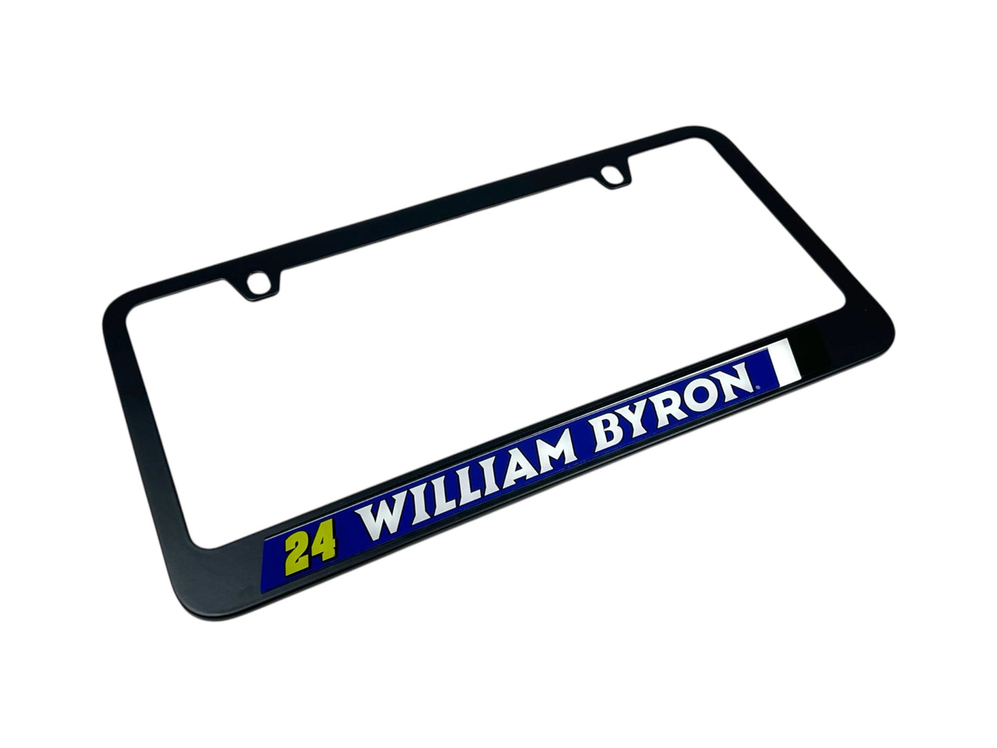 William Byron #24 Raptor Black License Plate Frame