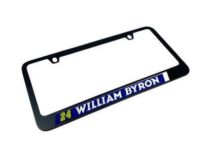 William Byron #24 Raptor Black License Plate Frame