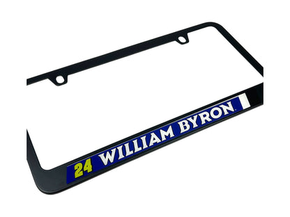 William Byron #24 Raptor Black License Plate Frame