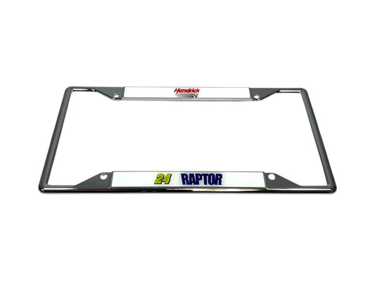 William Byron #24 Raptor Chrome License Plate Frame