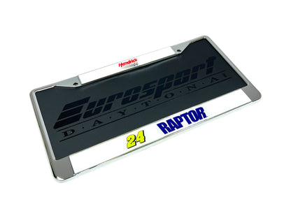 William Byron #24 Raptor Chrome License Plate Frame