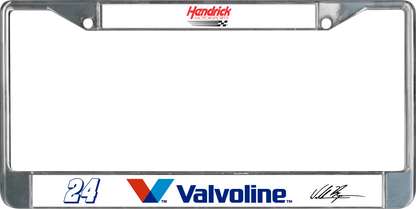 William Byron #24 Valvoline Chrome License Plate Frame