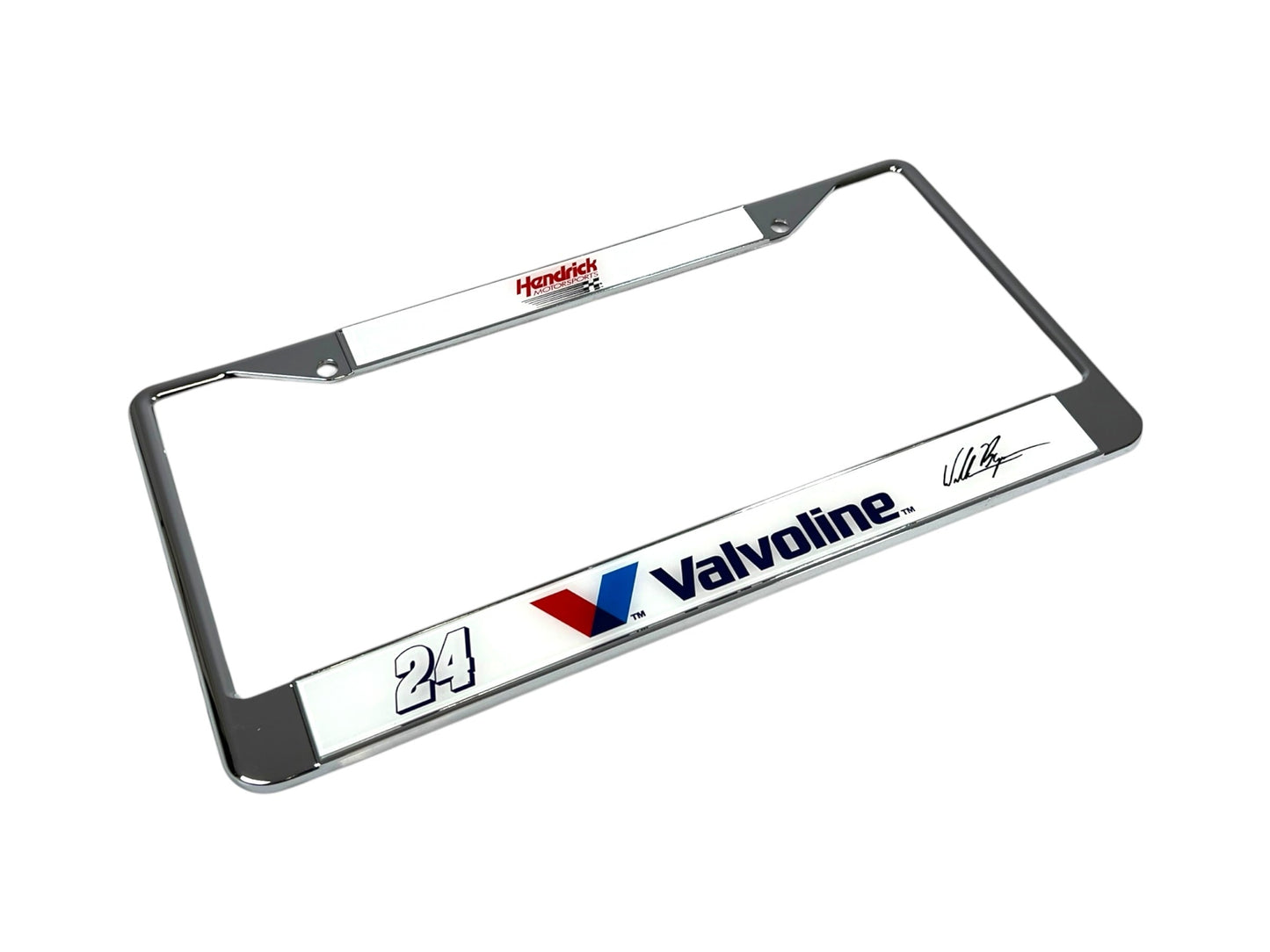 William Byron #24 Valvoline Chrome License Plate Frame